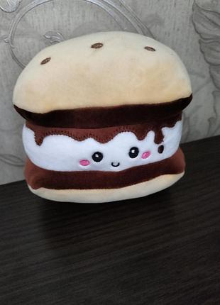 • коллекционная игрушка squishmallows кармелита съмор (шоколадное печенье