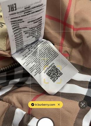 Пуховик burberry black двосторонній 8