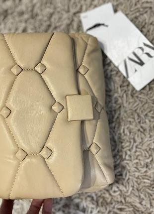 Сумка zara  бежева 3