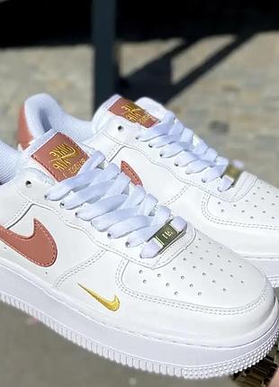 Кросівки жіночі nike air force essential burgundy білий, бордовий