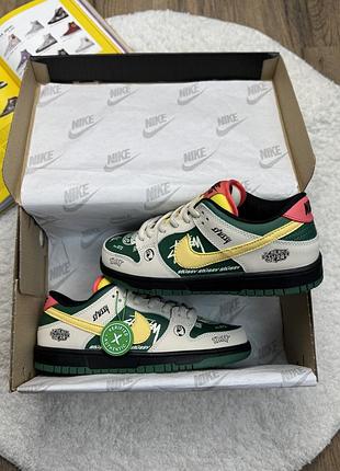 Кроссовки женские и мужские найк nike sb dunk low x stussy