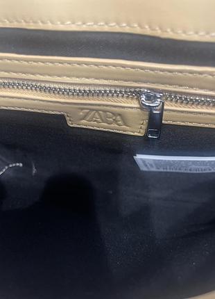 Сумка  zara, бежева 4