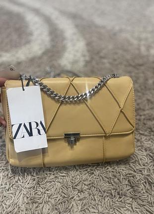 Сумка  zara, бежева