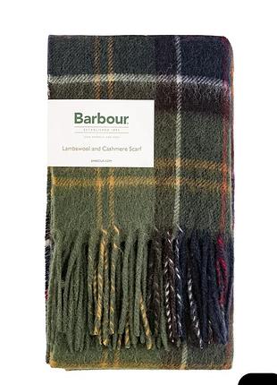 Шарф унісекс barbour lambswool у клітинку
