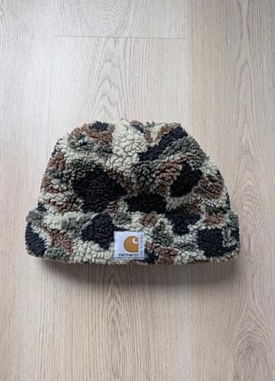 Мужская камуфляжная шапка carhartt wip prentis beanie i033848 camo duck
