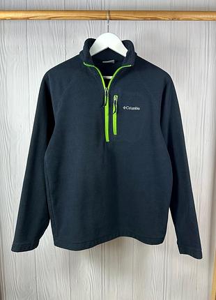 Columbia 1/3 zip тепла флісова кофта фліска з кишенею розмір м