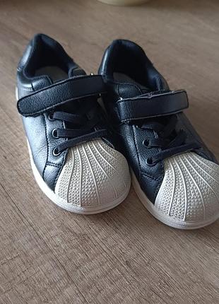 Кросівки дитячі adidas superstar чорні