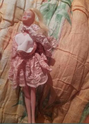 Лялька для дівчинки barbie в рожевій сукні