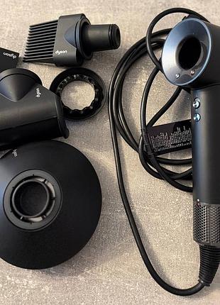 Dyson supersonic hd07 black/nickel — фен для волосся