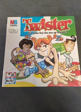 Оригинал настольная игра твистер (twister) hasbro / mb games, новая в пленке