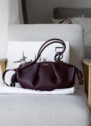 Сумка loewe paseo (burgundy)