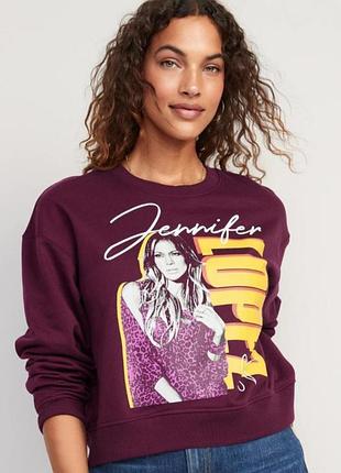 Old navy котоновий теплий світшот на флісі світшот з принтом р.