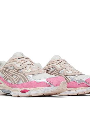 Кросівки жіночі asics gel nyc cream pink