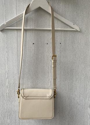 Бежевая сумка zara 2