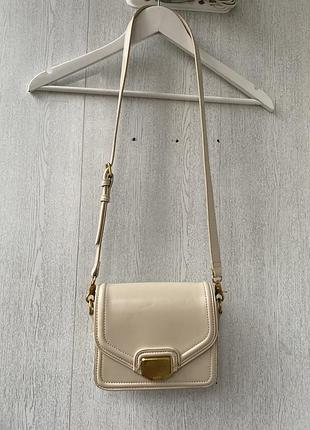 Бежевая сумка zara