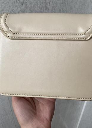 Бежевая сумка zara 5