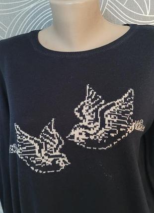 🐦 🐦 🐦 пташки м'який красивий модний джемпер 🐦 🐦 🐦