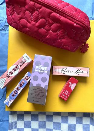 Набір декоративної косметики benefit glam-a-grams з косметичкою