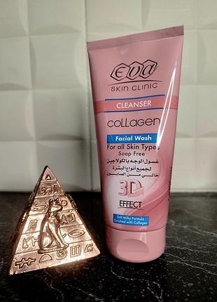 Гель для вмивання eva skin clinic collagen facial wash для всіх типів шкіри єгипет