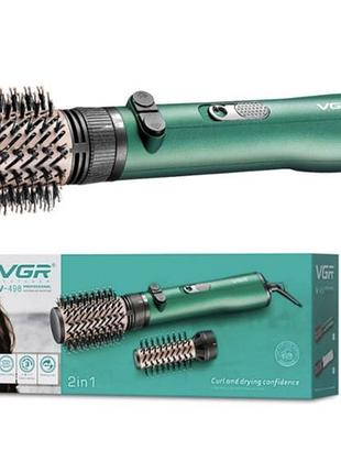 Фен-щітка vgr v-408 2-в-1 для укладки волосся