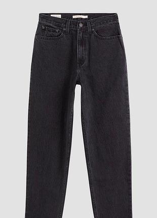 Чорні джинси levi’s 80s mom у розмірі w24 l28