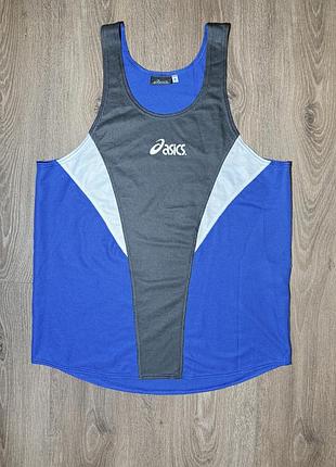 Спортивна бігова майка  asics (canotta / running tank top) , для занять в залі, розмрі м