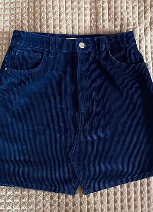 Вельветовая юбка zara