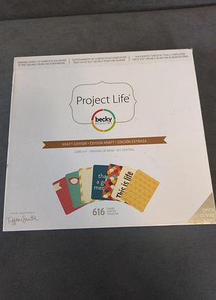Набор карточек для скрапбукинга project life (kraft edition) becky higgins