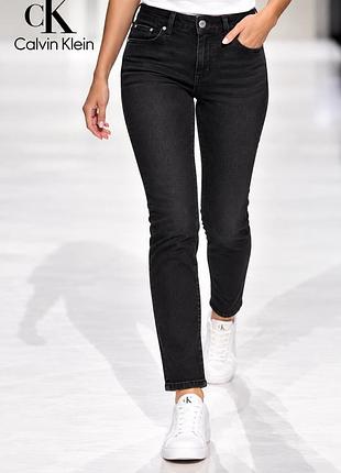 Джинси жіночі calvin klein jeans графітові s (28) бавовна з еластаном