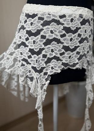 Баска з мережива- спідниця  з мереживна на джинси made in ukraine