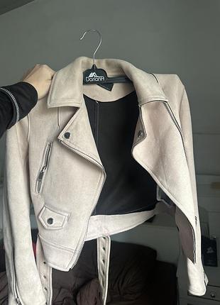 Шикарна косуха замша нубук zara basic outerwear пудрового кольору як пильна троянда