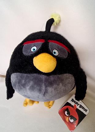 М'яка іграшка angry birds бомб (bomb)  оригінал з бірками