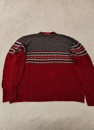 Джемпер чоловічий marks &amp; spencer, 100% натуральна вовна (lambswool), xl