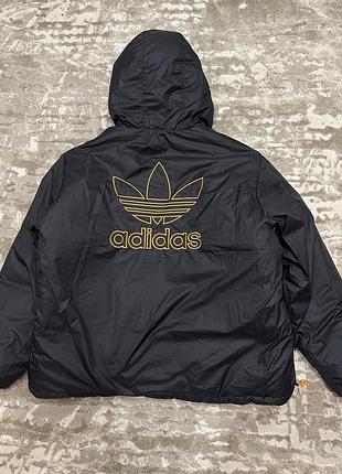Чоловіча куртка adidas trefoil двостороння 2/1 оригінал нова плотна осінь/зима тепла адідас big logo