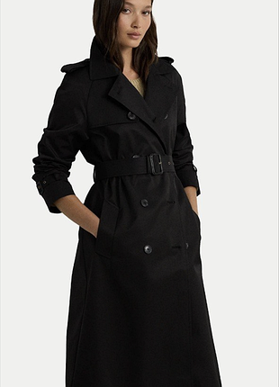 Плащ черный ralph lauren