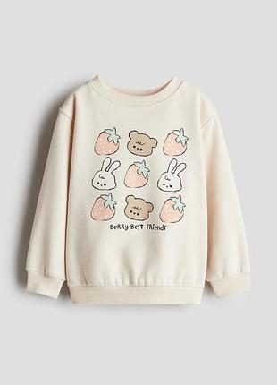 Світшот для дівчинки h&m з принтом 6-8 років (122-128)