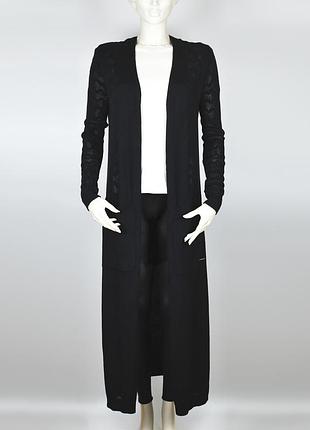 Вовняний довгий кардиган накидка armani розмір 44 it // вовна кашемір кофта светр emporio giorgio