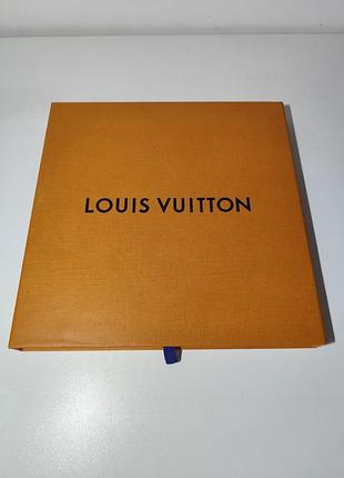 Оригінальна коробка louis vuitton 33*33 см оригінал луі віттон висувна квадратна коробка помаранчева