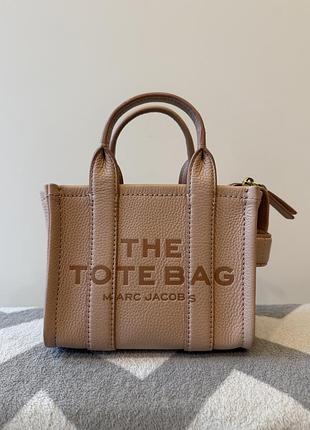 Сумки для жінок marc jacobs the leather mini tote bag рожева
