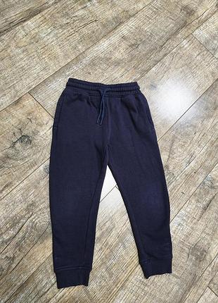 Брюки, джоггеры утепленные, с начесом, slim, р. 104, 4 года, длина 58см