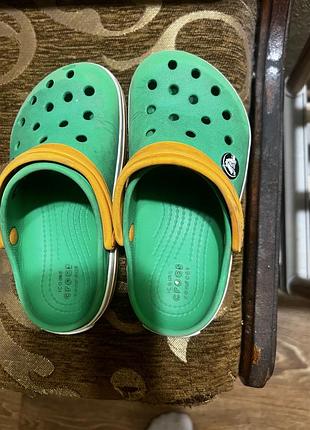 Шльопанці дитячі crocs c10 зелені
