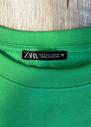 Жіночий світшот на флісі zara розмір s 2