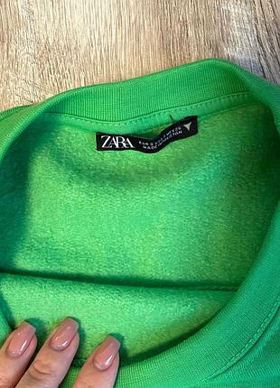 Жіночий світшот на флісі zara розмір s 3
