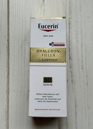 Сироватка для шкіри обличчя eucerin hyaluron-filler + elasticity 3d