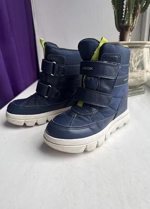 Черевики для хлопчиків geox amphibiox сині, розмір 29, устілка 18,5 см