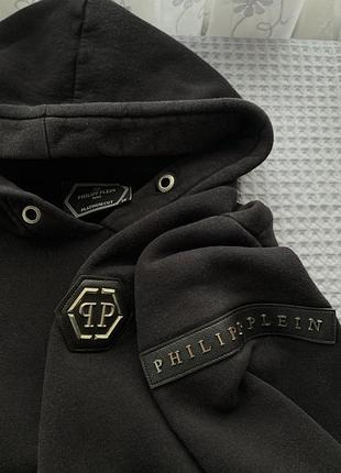 Толстовка чоловіча philip plein,чорна,розмір m,s