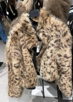 Двостороння куртка zara з хутром, нова колекція р. s