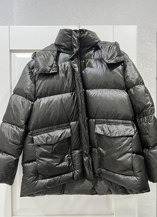 Пуховик жіночий massimo dutti чорний