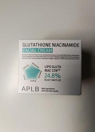 Aplb glutathione niacinamide facial cream 55ml