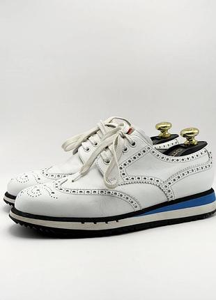 Шкіряні туфлі prada